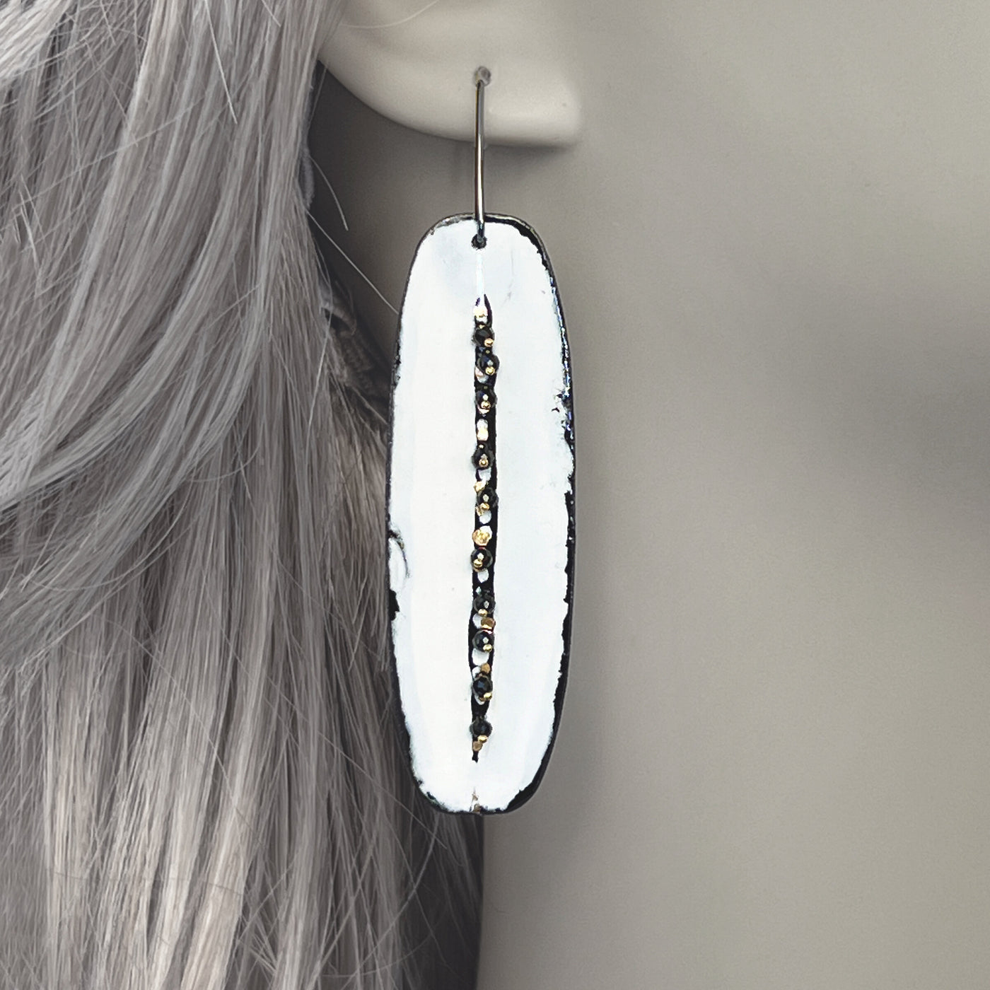 Milky Way Cartouche Earrings