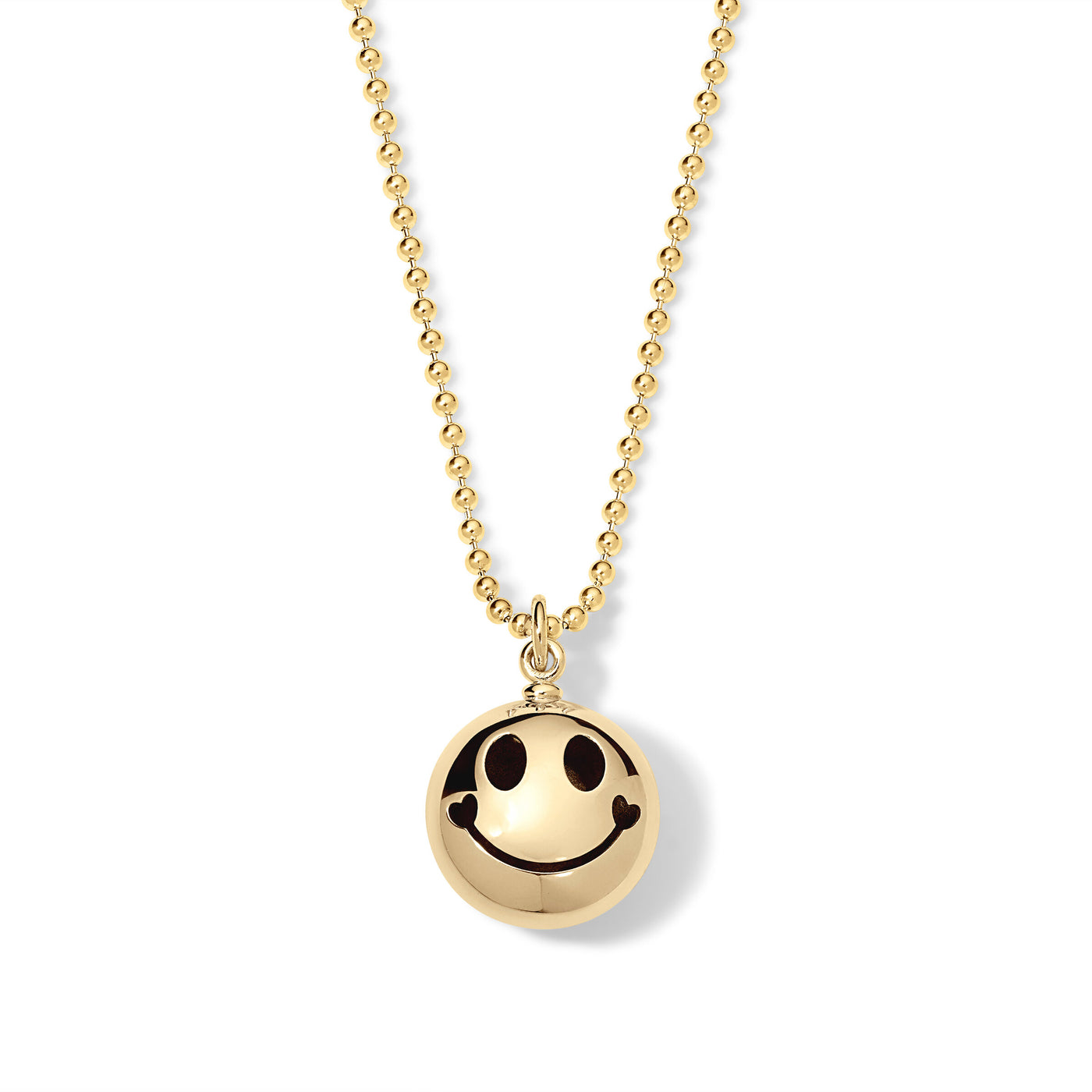 Gold Smiley Heart Pendant