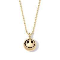 Gold Smiley Heart Pendant