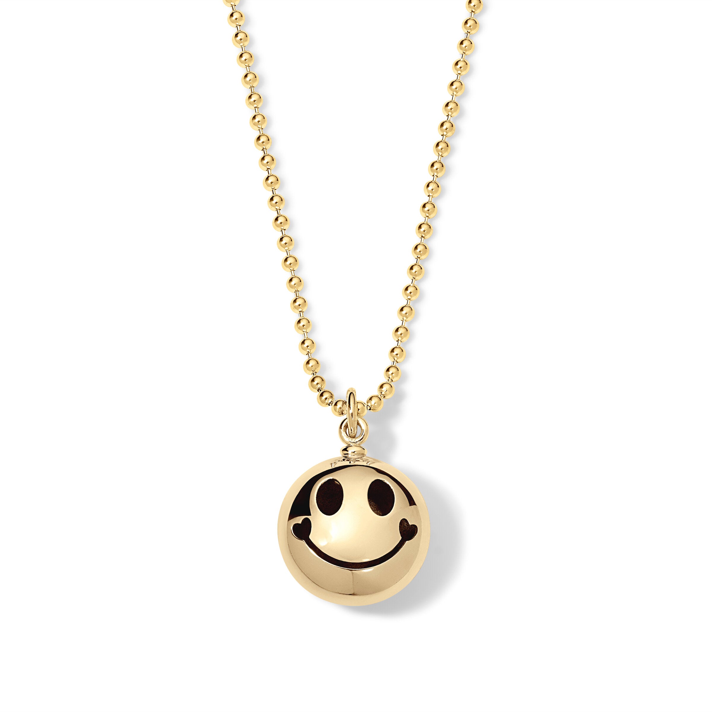 Gold Smiley Heart Pendant