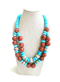 Patterned Bead Necklace