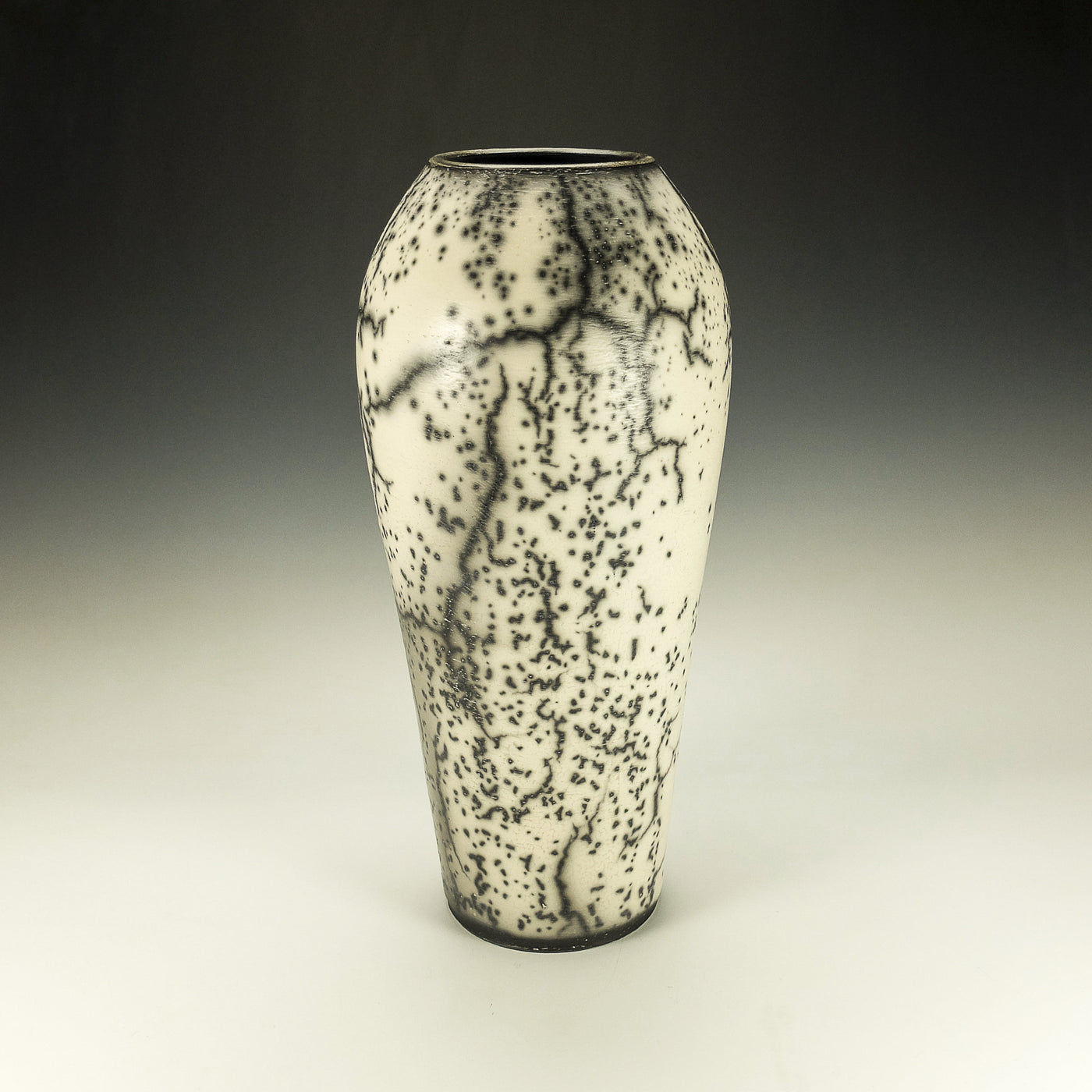 Tall Naked Raku Pottery