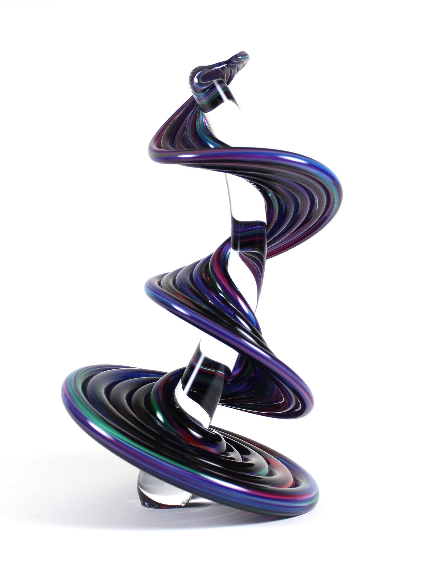 Purple Blue Mix Standing Heechee Probe with Clear Spine