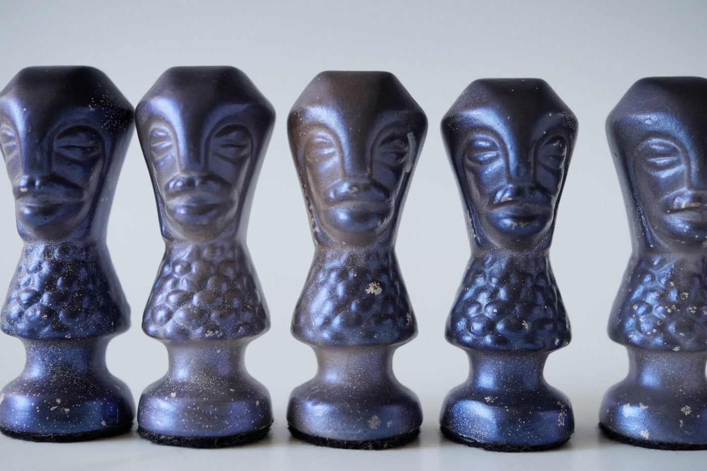 Handmade Raku Chess Set IV