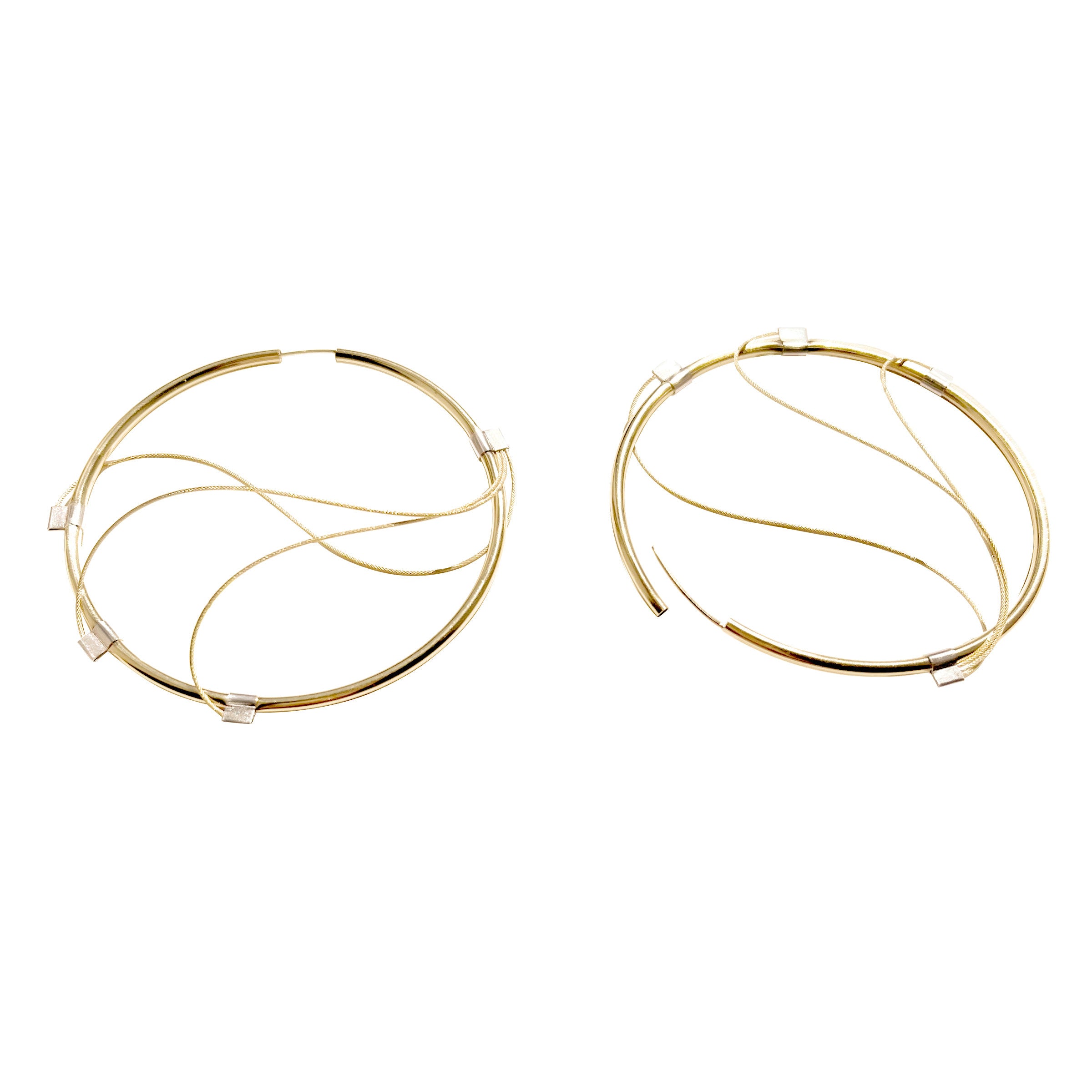 Triple Wave XL Hoops