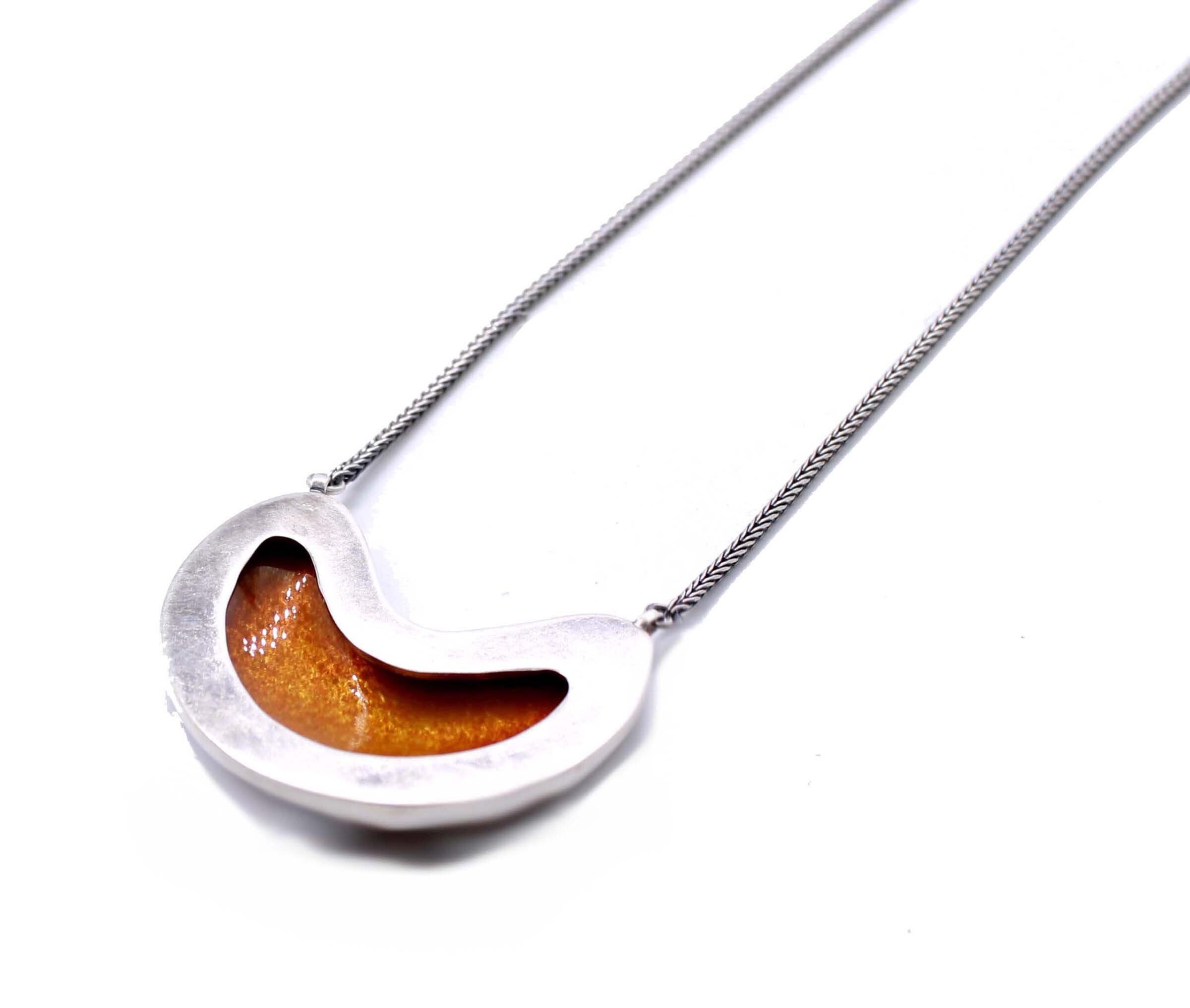 Floral Enamel Pendant