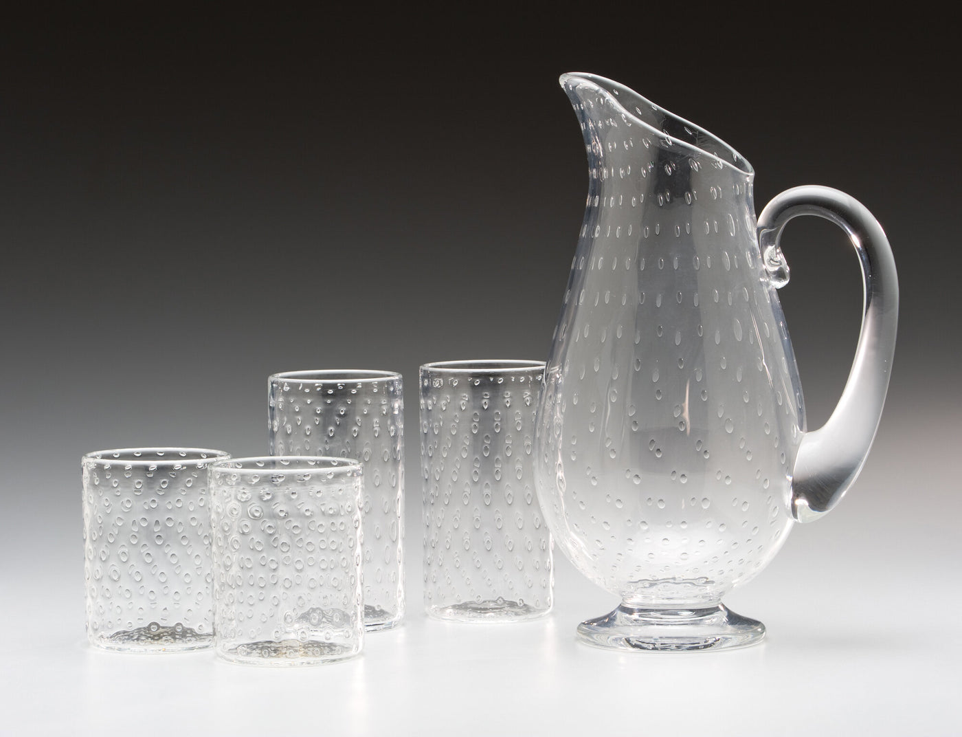 Bubble Pitcher and Glasses