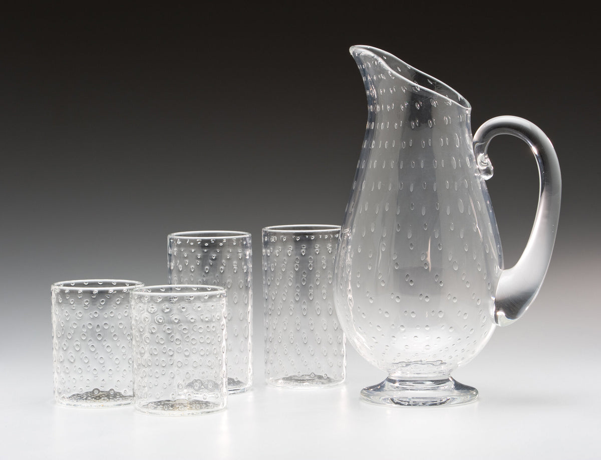 Bubble Pitcher and Glasses