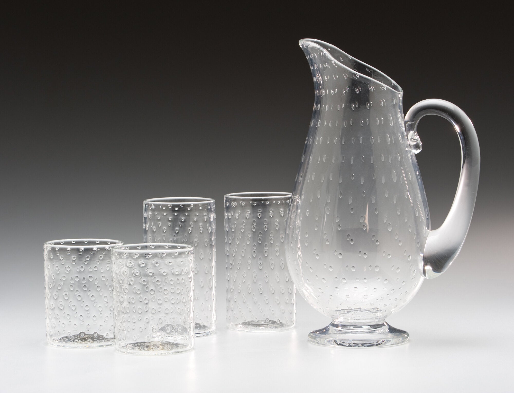 Bubble Pitcher and Glasses