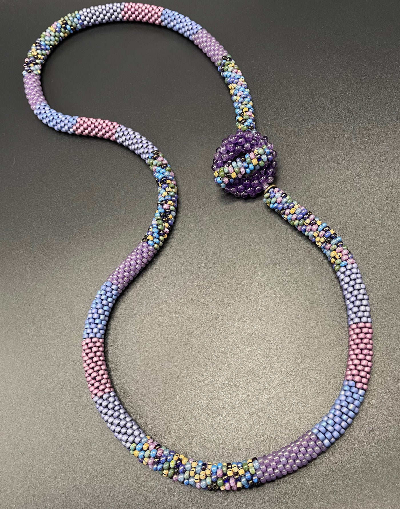 Amethyst Toggle Necklace
