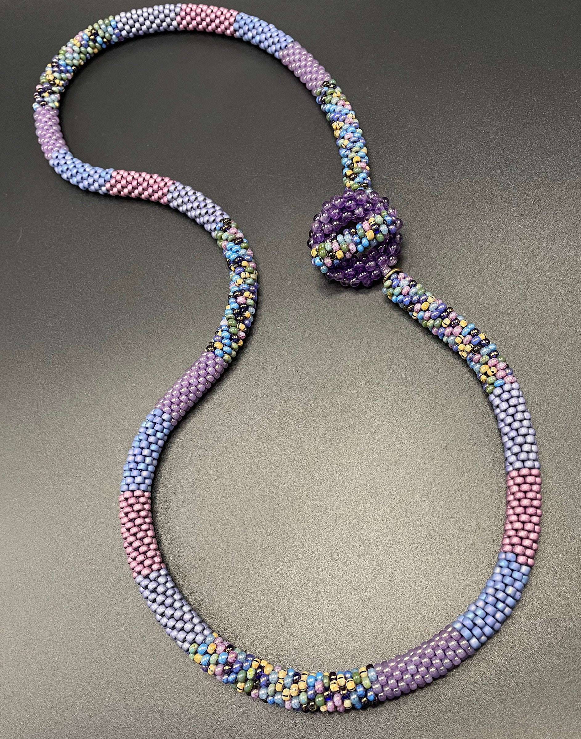Amethyst Toggle Necklace