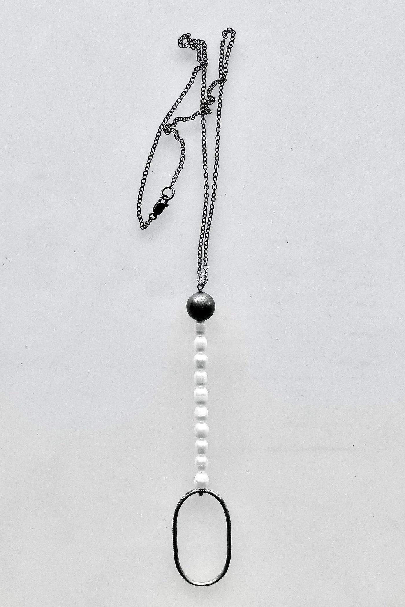 Silver and Pearls Necklace