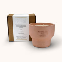 Cement Candle in Clay, No. 4