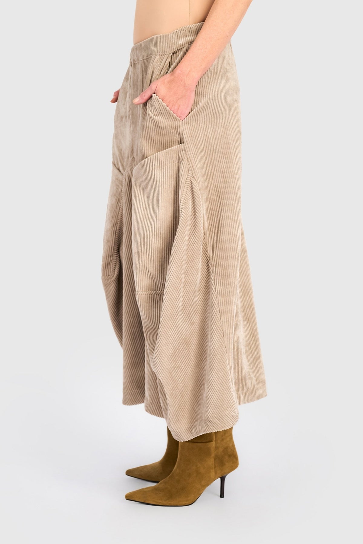 Cord Harem Pockets Pant