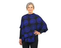 Spiral Reversible Cotton Knit Wrap/Shawl