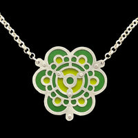 Maypop Two-Tone Corsage Necklace