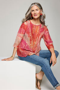 Pleated Sunrise Top