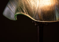 Green Iridized Copper Table Lamp