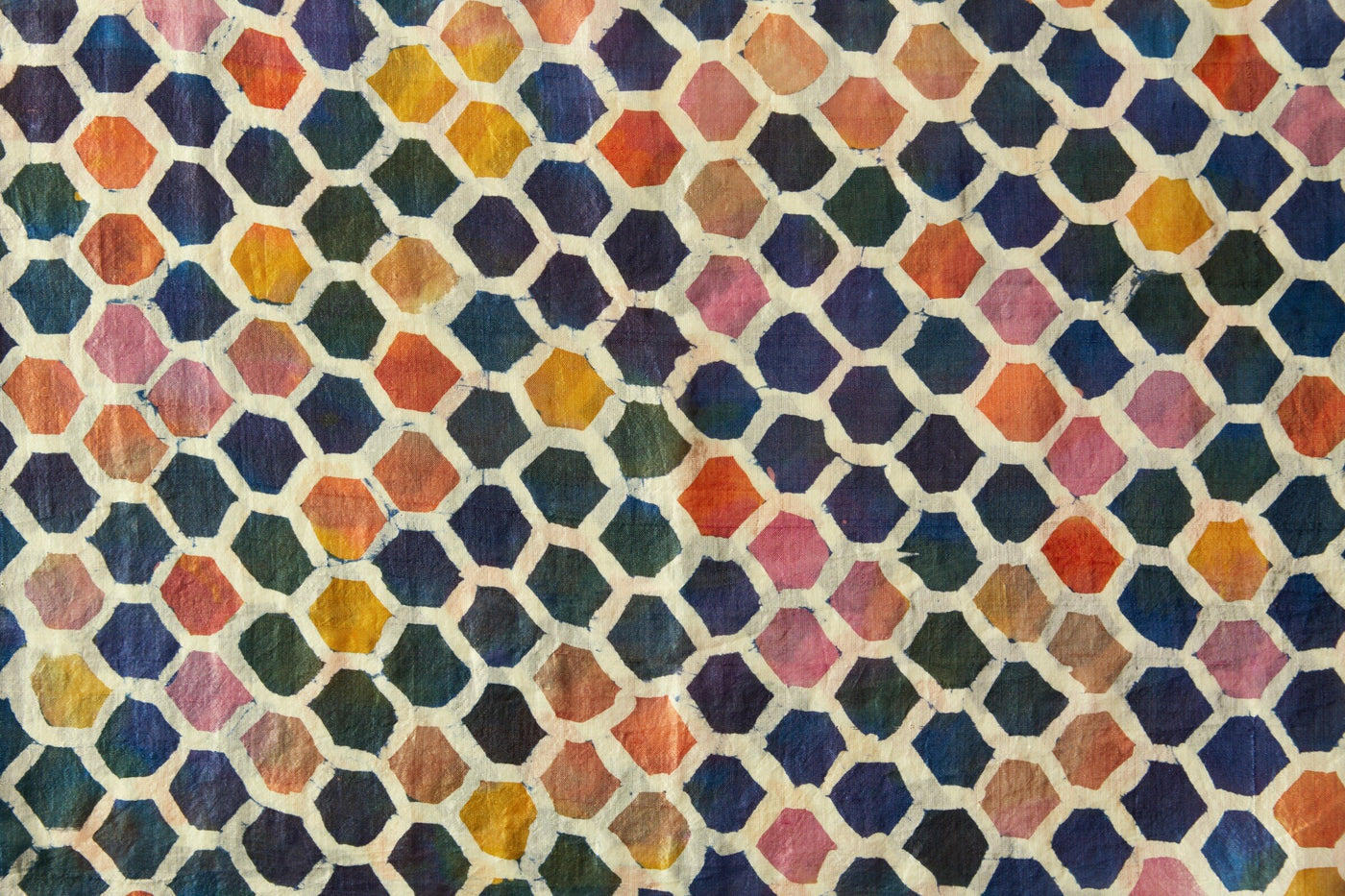Tile Print Silk Scarf
