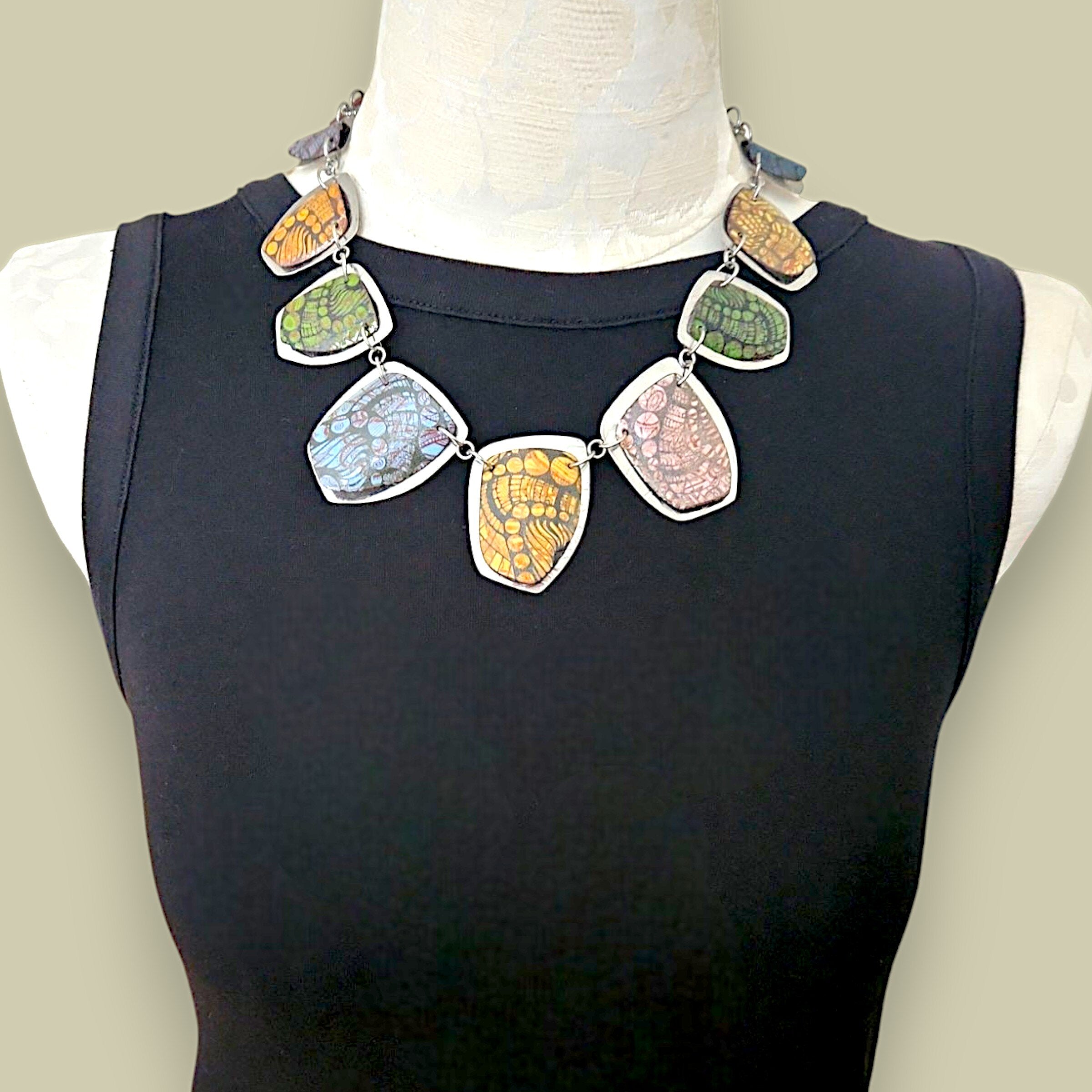 Engraved Kaleidoscope Necklace