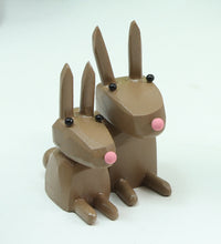Brown Mama and Baby Bunny
