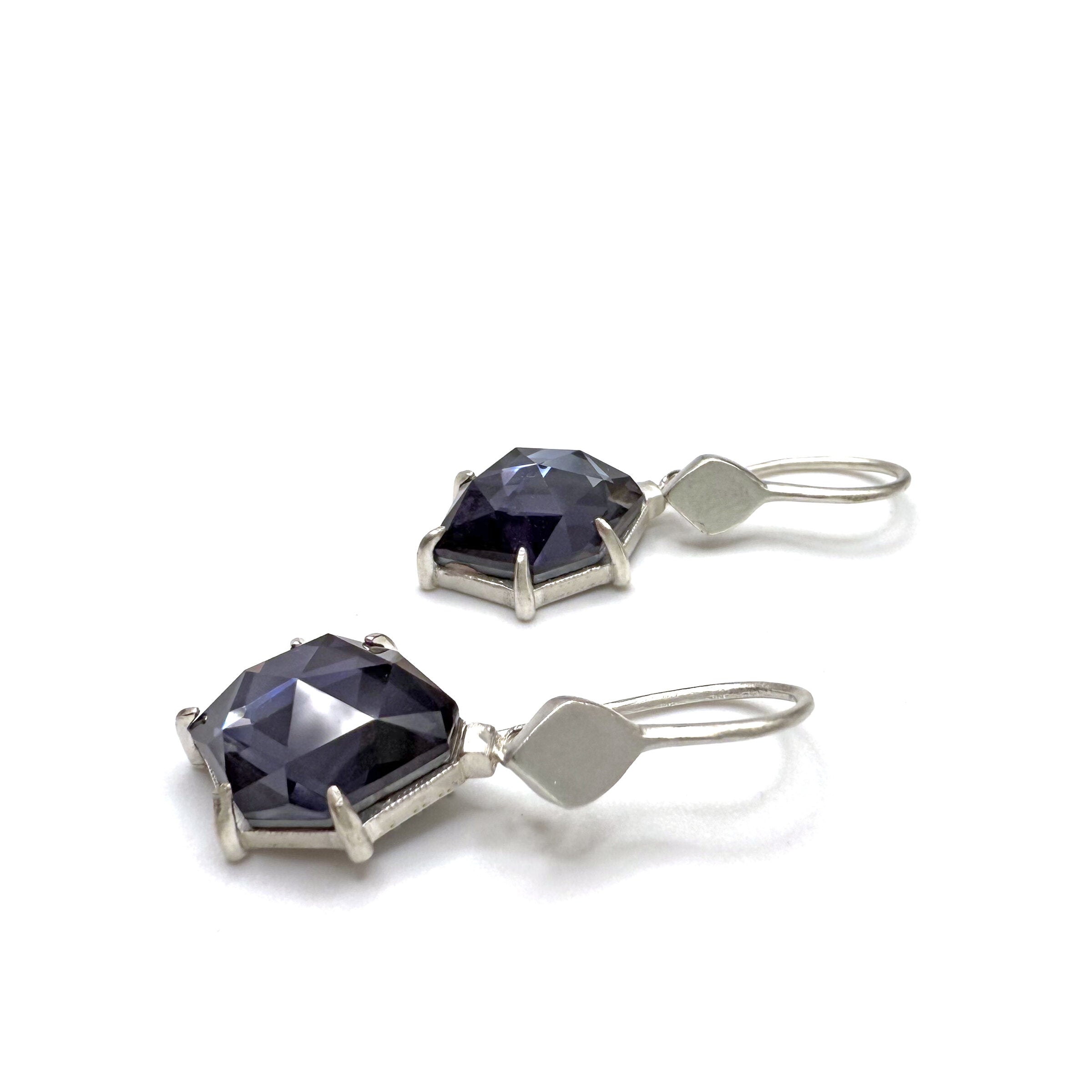 Amethyst Hematite Azores Earrings