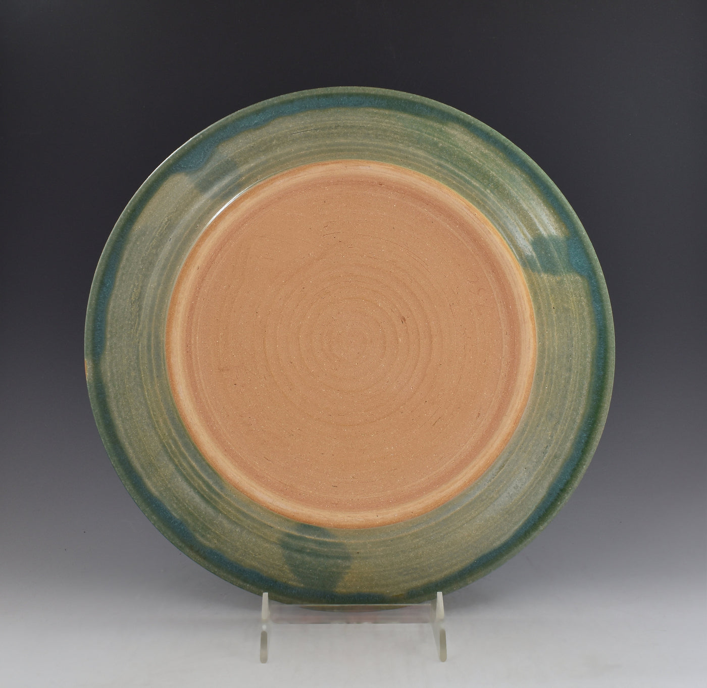 Slip Trailed Green Plate