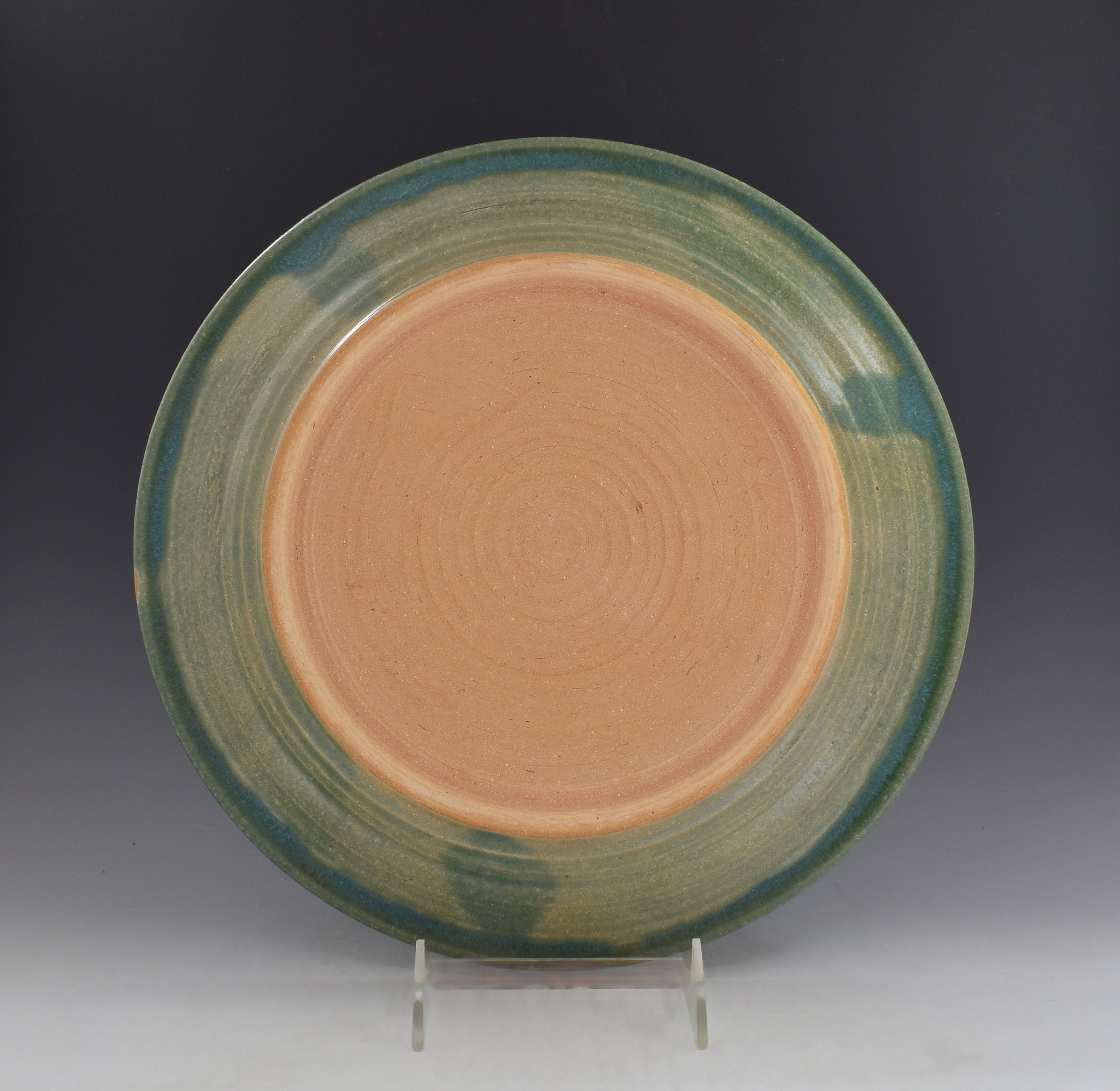 Slip Trailed Green Plate