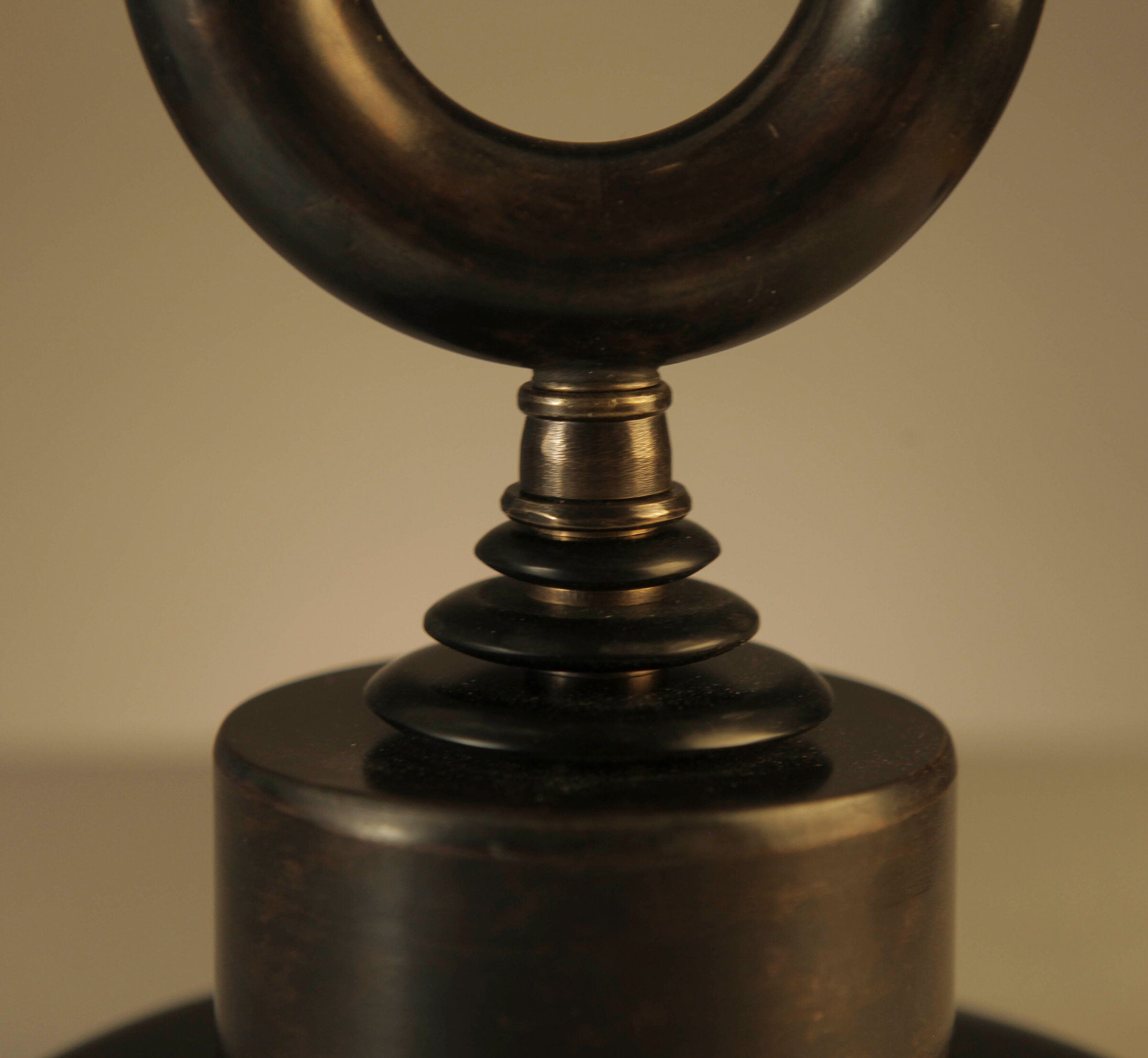 Twin Spires Copper and Bronze Lamp