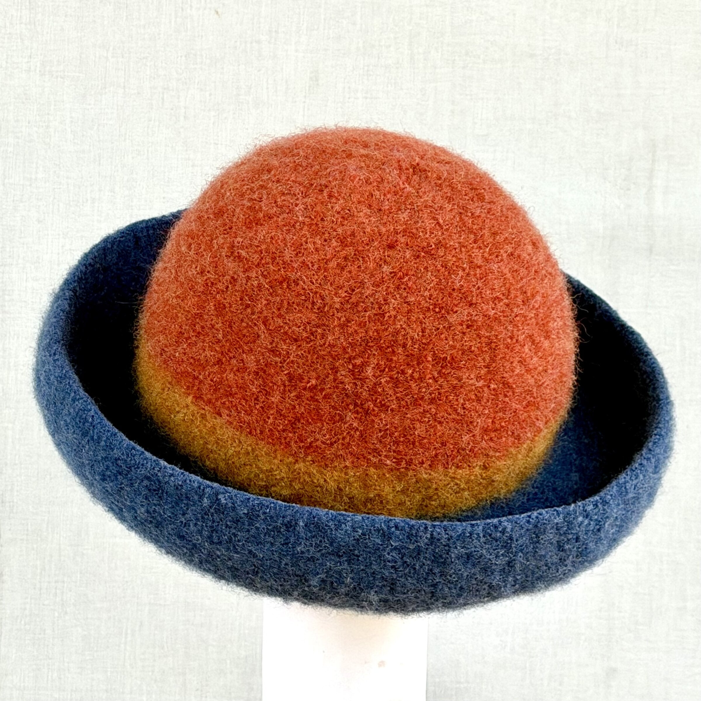 Striped Felt Hat