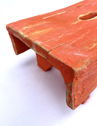 Trompe L'oeil Hand-Hewn Stool