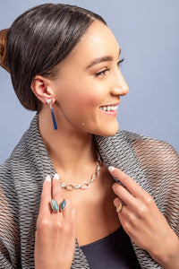 Spinnaker Long Drop Earrings