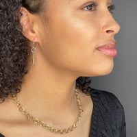 Black and Gold Spike Earrings