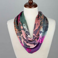 Silk Devore Necklace Scarf