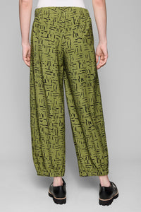 Moss/Black Brushstrokes