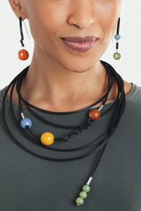 shown with the colors of fall necklace