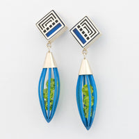 Geometric Squares Drop Earrings