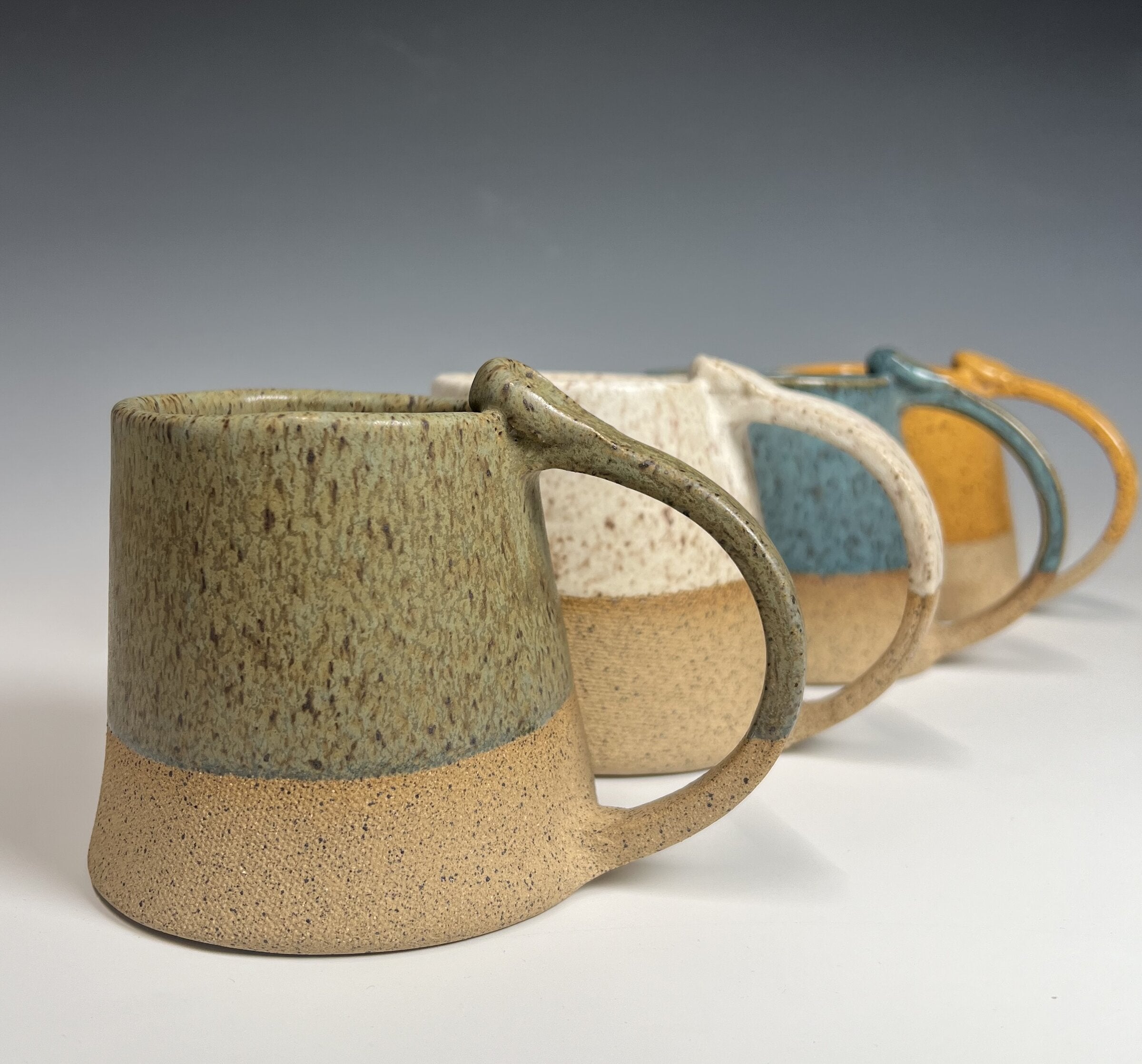 agate, cream, jade, mustard