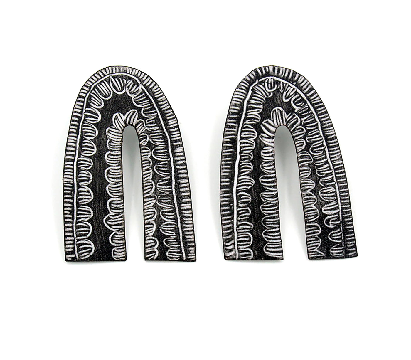 Arch Enamel Earrings