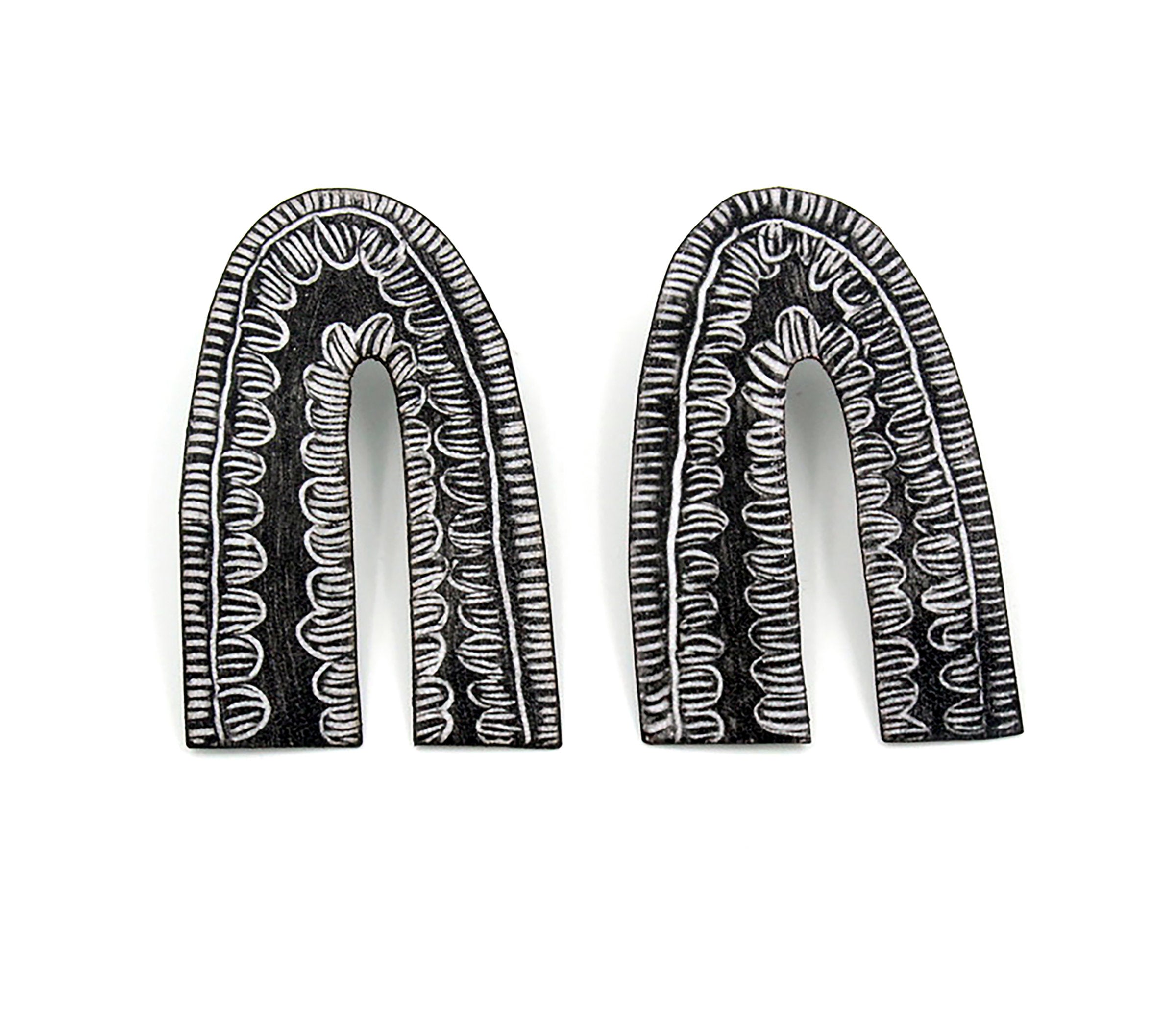 Arch Enamel Earrings