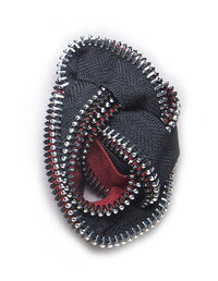 Zipper Knot Paths Brooch