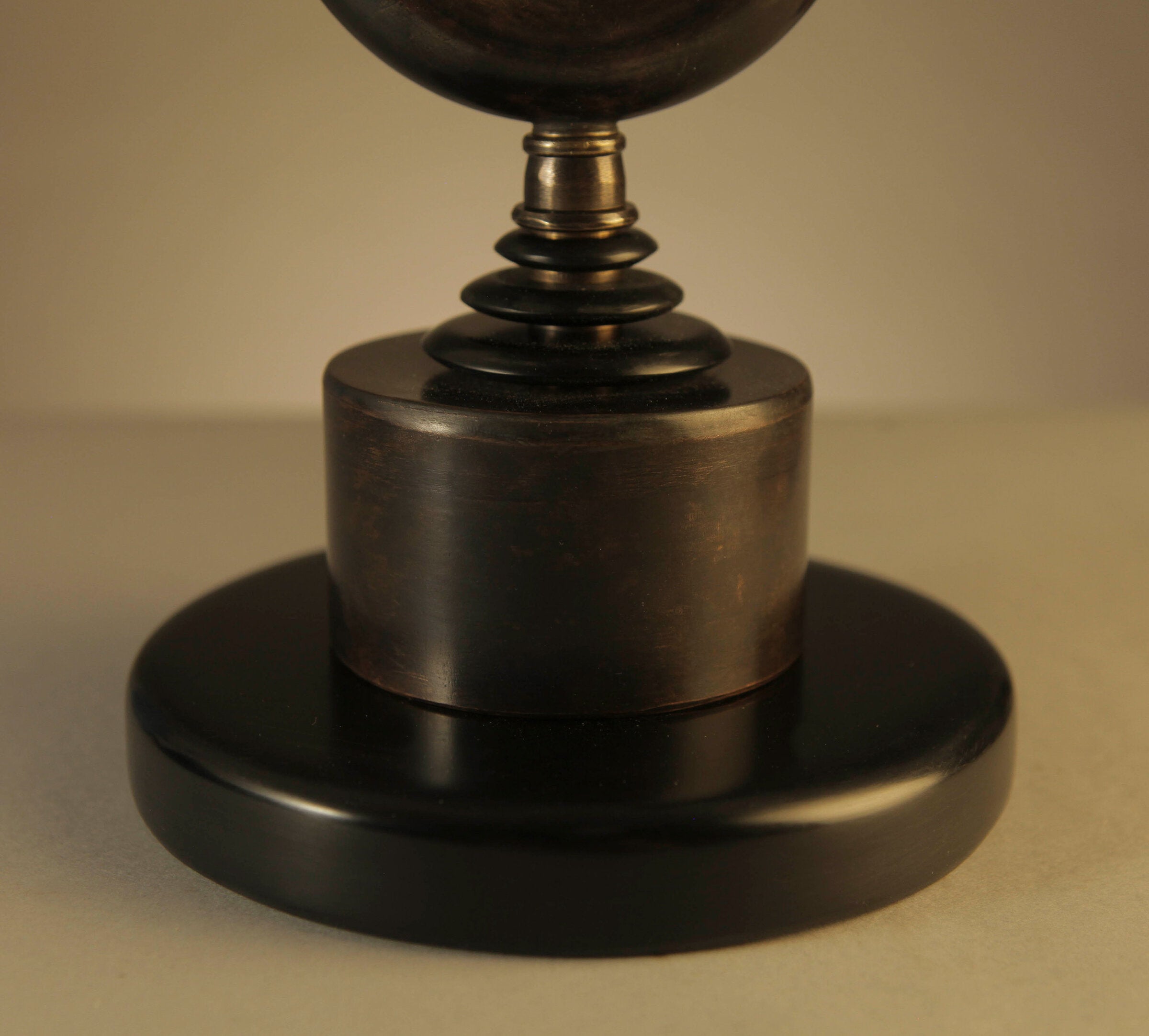 Twin Spires Copper and Bronze Lamp