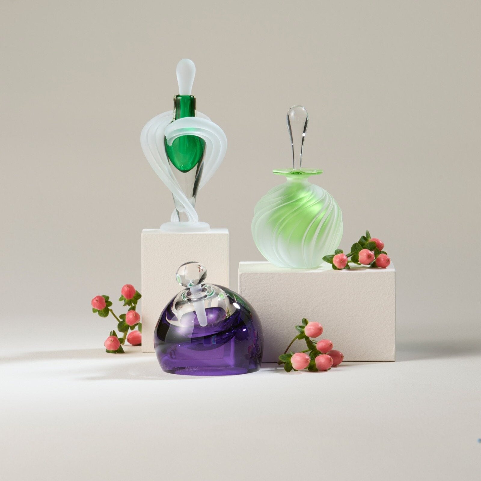 Double Swirl Perfume Bottle