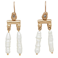 Petite Pearl Scale Chandelier Earrings