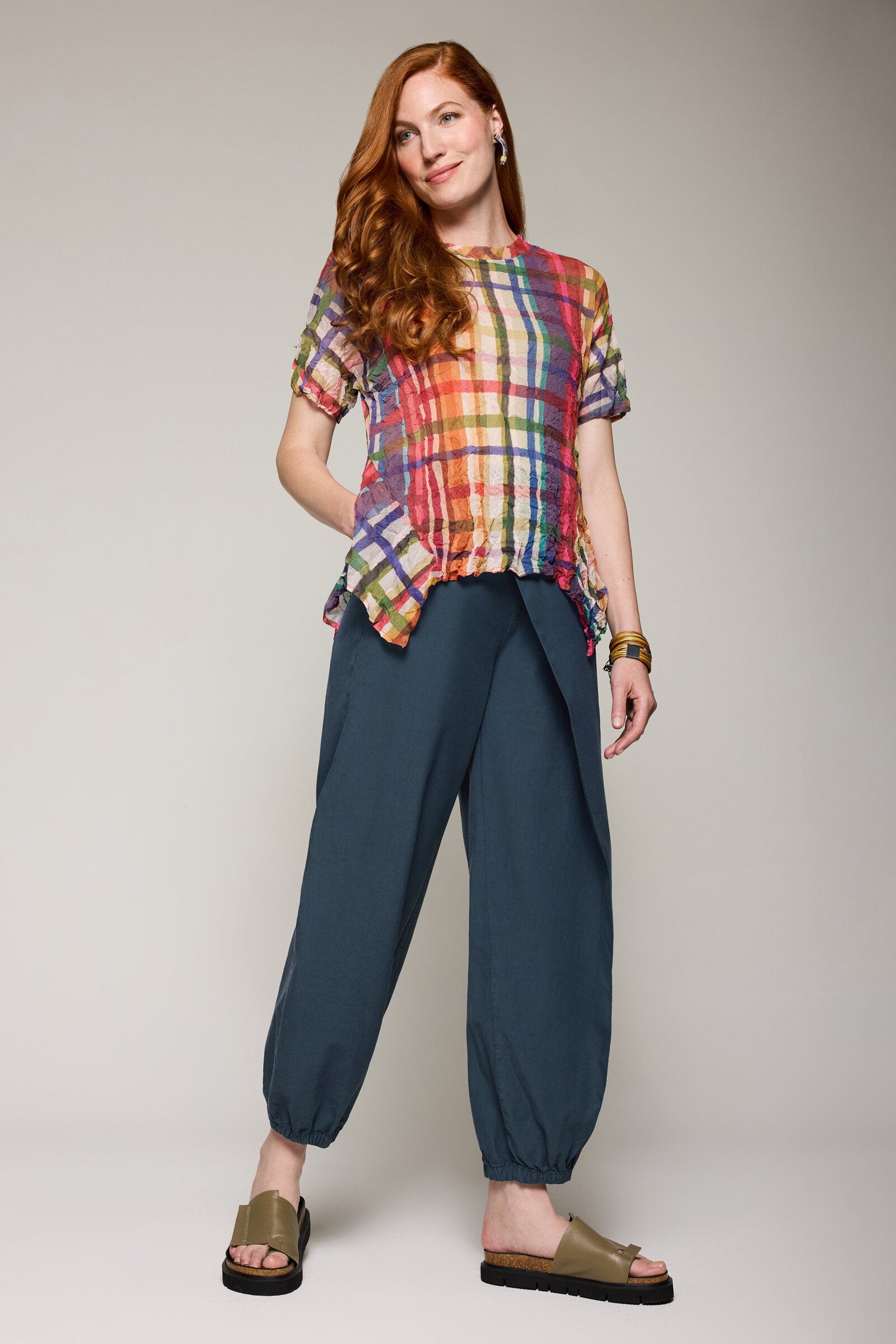 Poplin Ezra Wrap Pant
