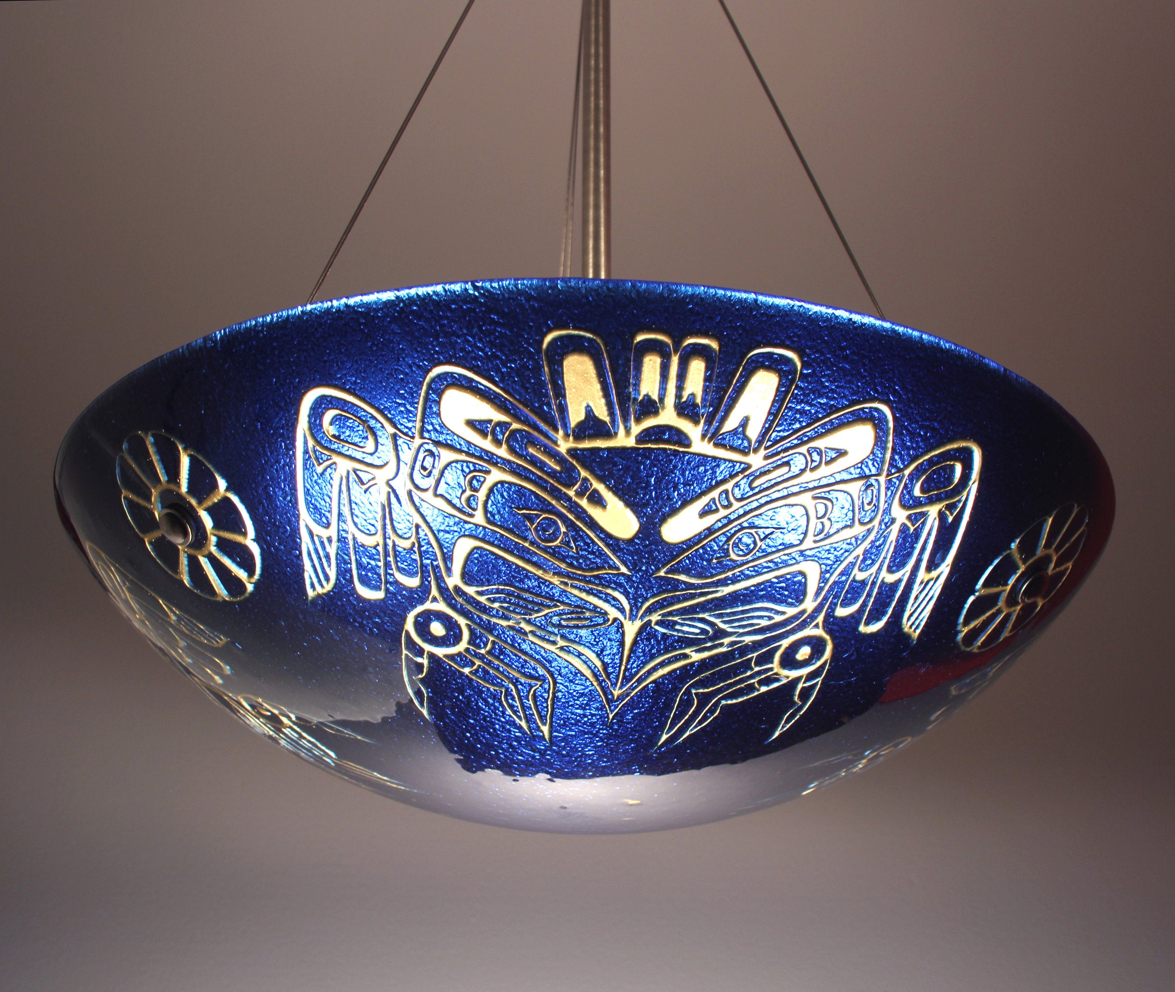 Kwakiutl Thunderbird Pendant Lamp