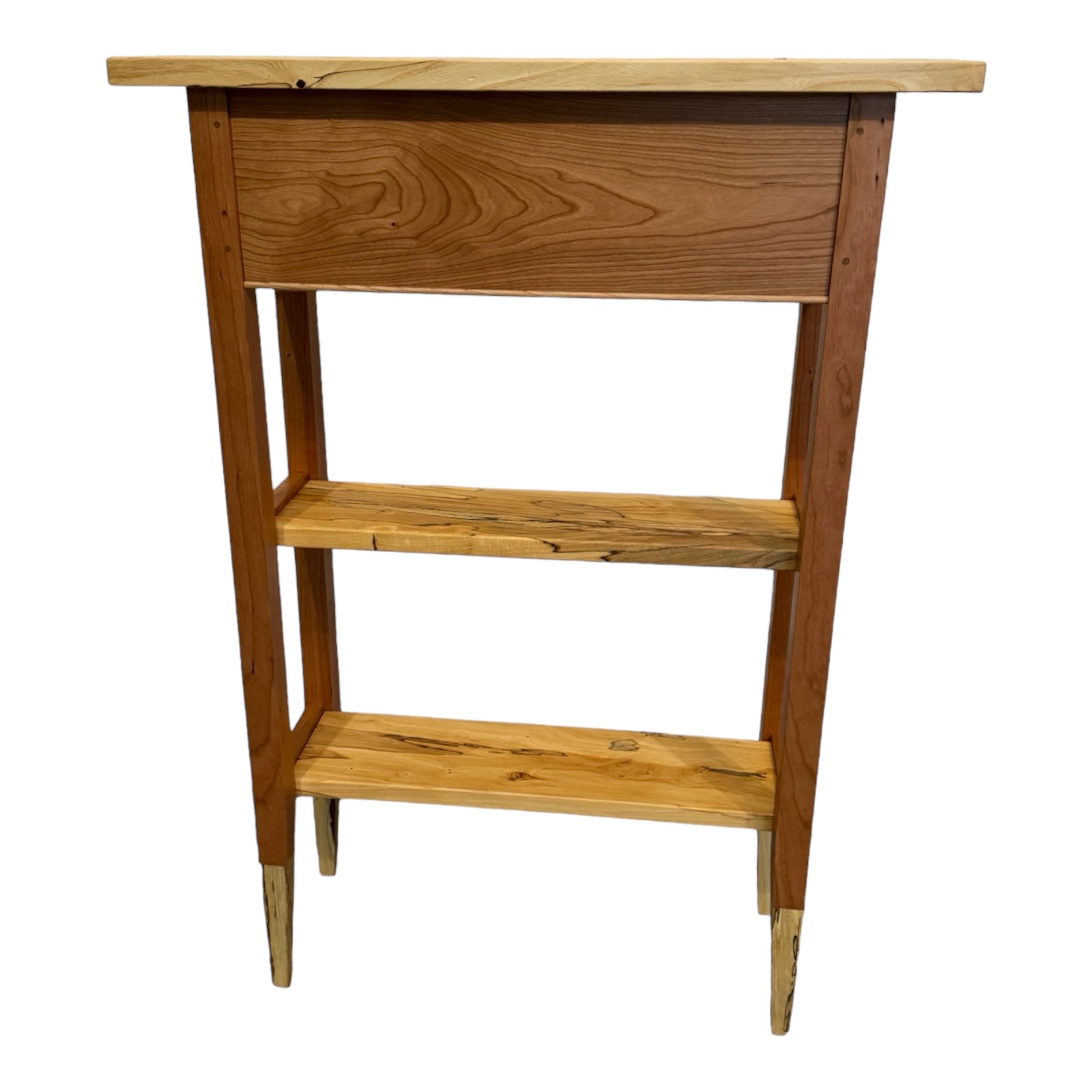 Spalted Maple and Cherry Hall Table