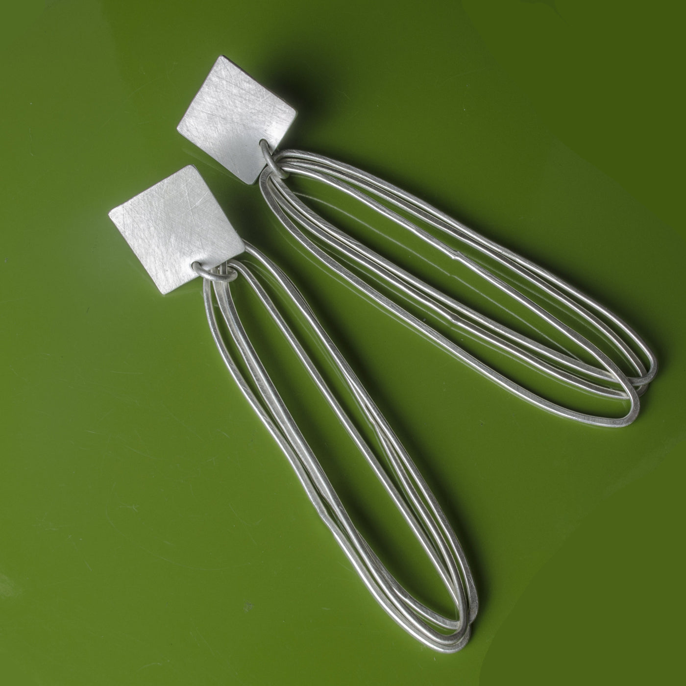 Square Paperclip Earrings