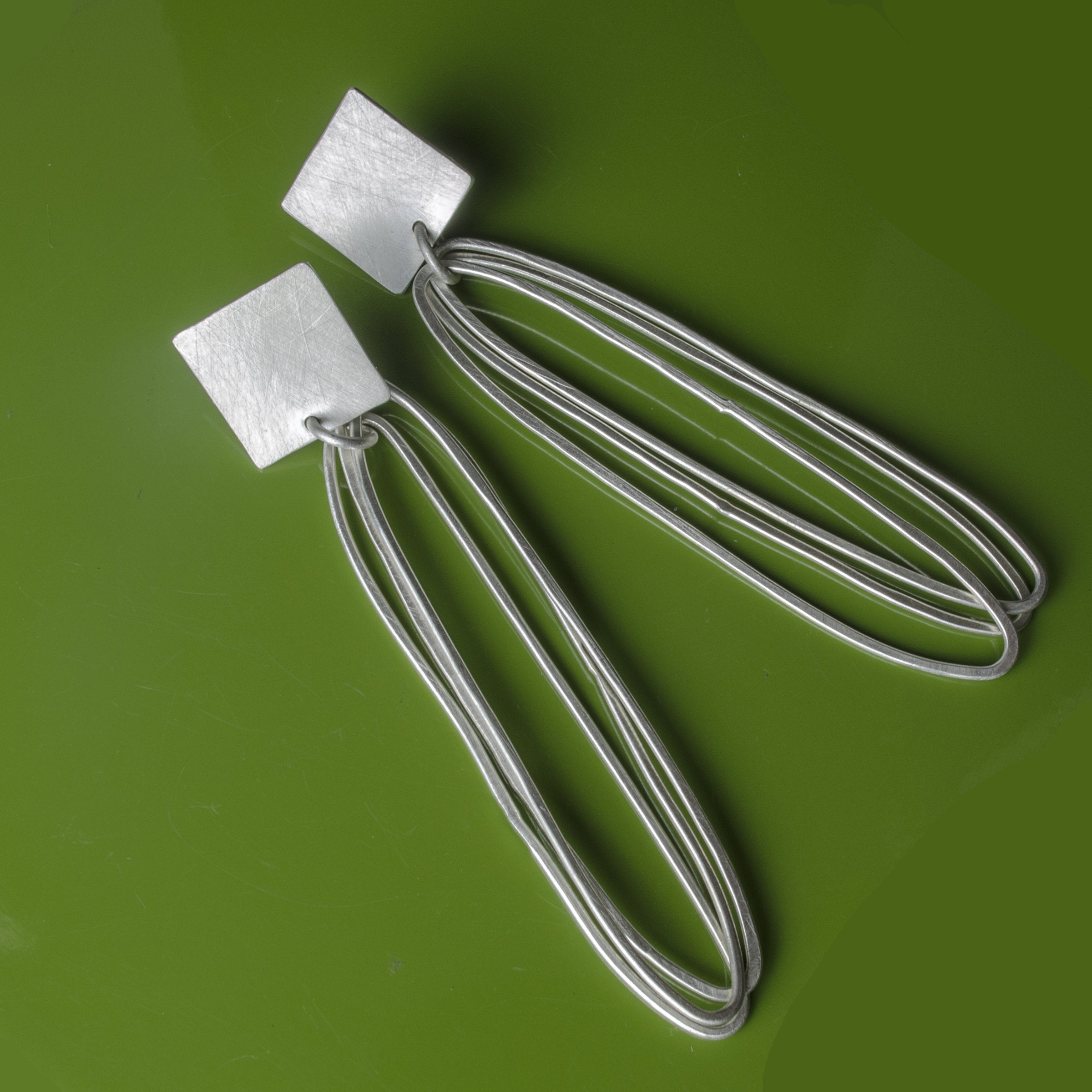 Square Paperclip Earrings