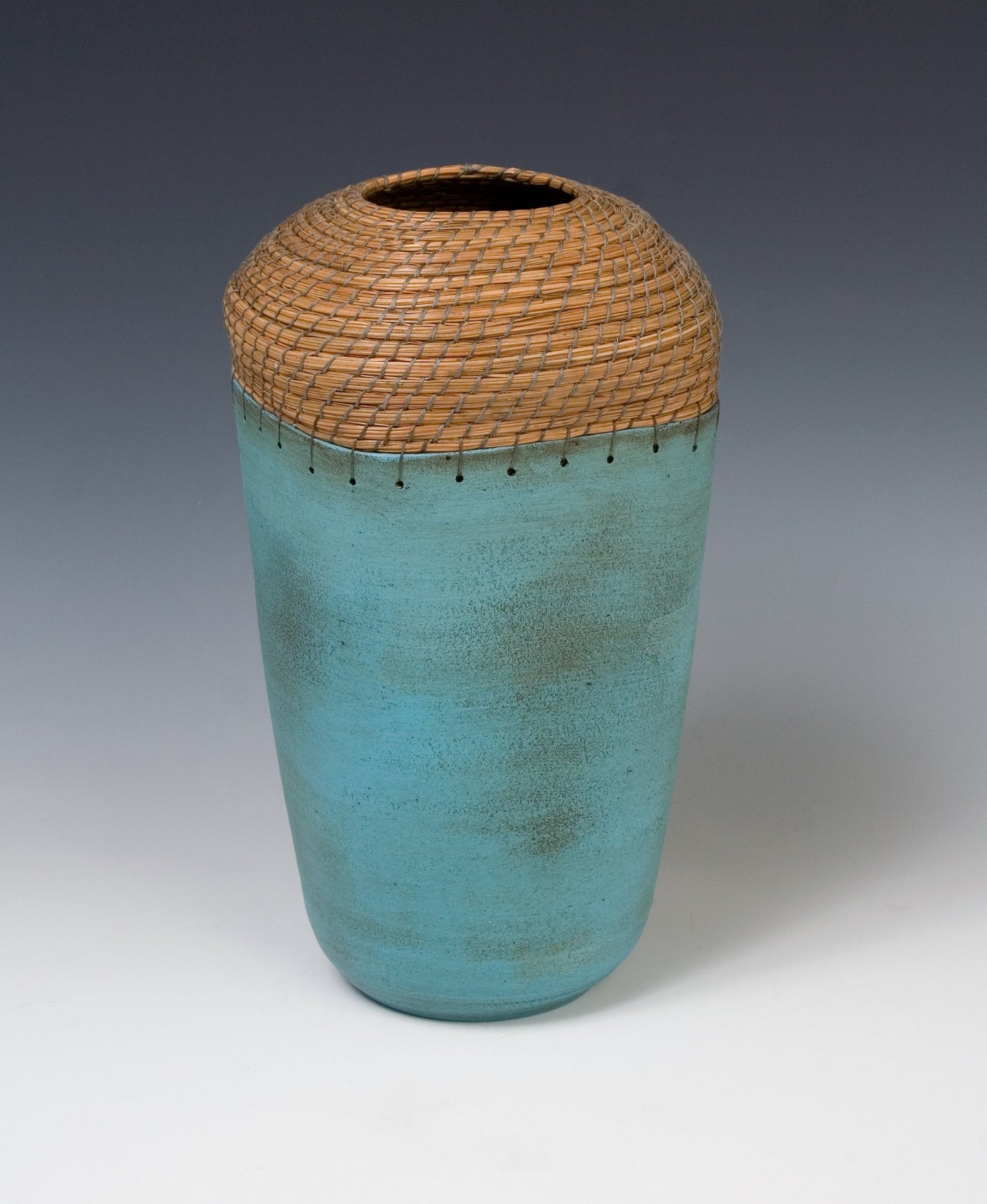 Square Vessel in Turquoise